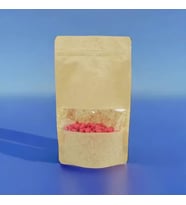 Kraft Pencereli Doypack 180x290x45 mm 10 Adet