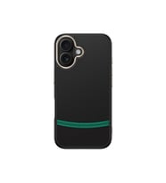 Lexroo iPhone 16 Plus Kılıf M-safe Şarj Özellikli Karbon Fiber Görünümlü Antina Kılıf - Siyah-Yeşil