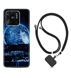 Xiaomi Redmi Note 7 8 9 Pro 10 2022 10 Pro 10S Kılıf Boyun Askılı Silikon Mavi Gece 1605