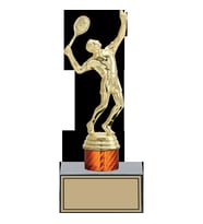 ODAK KUPA - Figürlü Kupalar - Tenis Erkek Figürlü Kupalar FG-003 C - 22 cm