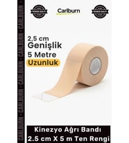 Özel Üretim Esnek Medikal Sporcu Kas Eklem Destekleyici Kinezyo Ağrı Bandı 25 cm X 5 m Ten Rengi