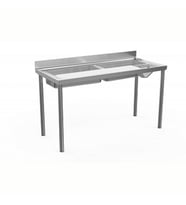 Electrolux Professional Sebze Hazırlık/yıkama Tezgahı, 1 Polietilen Kesme Tahtası, 2 Hazne, Sıyırma Hunisi, Sırtlı - 1600 Mm TLV1810PN