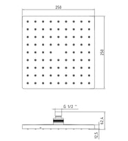 ECA Tiera Banyo Kare Duş Başlığı 25x25 102145068