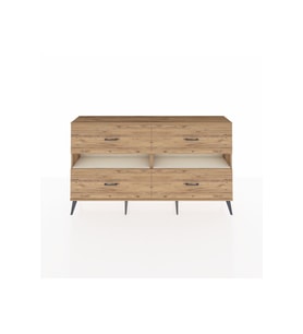 Arges Konsol 2 Raflı 4 Çekmeceli  176x30x99 Çam-Aytaşı/Çam