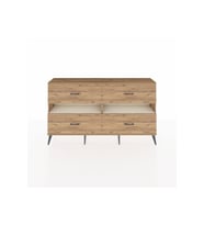Arges Konsol 2 Raflı 4 Çekmeceli  176x30x99 Çam-Aytaşı/Çam