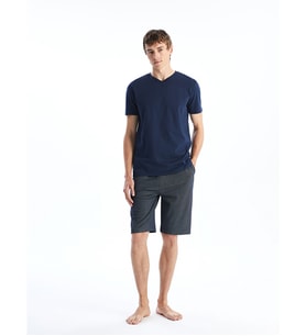 LC WAIKIKI Lacivert Standart Kalıp Erkek Pijama Alt Şort