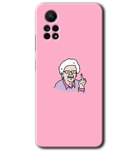 Redmi Note 12 Pro 4G Kılıf HD Desen Baskılı Kılıf - Bad Grandmother