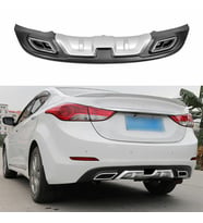 Hyundai Elantra çift eksoz görünümlü difüzör gri 2014-2016 arası modeller