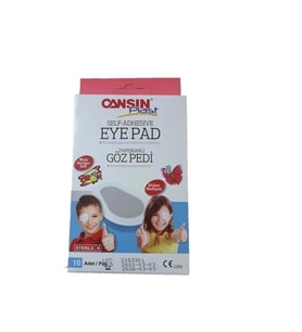 Cansın Plast Yapışkanlı Göz Pedi Çocuk 6,5 x 9,5 cm 10'lu