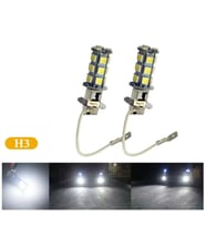 2 Adet H3 Far Ampulü 18 Ledli 6000k 12v 100/90w