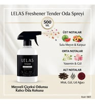 LELAS Freshener Tender Oda Spreyi 500 ML – Meyveli Çiçeksi Odunsu Oda Kokusu - 1801