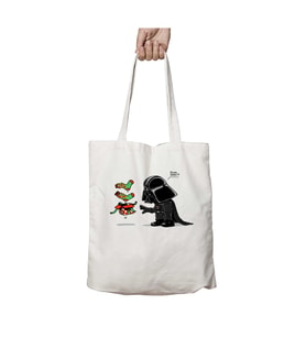 Star Wars Socks, again... Çorap Yine... iki Tarafı Kalıcı Baskılı Yıkanabilir Çanta