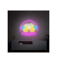 CHEERS! Yazılı ve Şekilli Neon Tabela