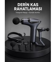 Taşınabilir 3in1 Masaj Aleti Şarjlı Titreşimli Esneme Bantlı Yeni Nesil