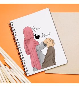 Sevgili Tasarımlı Kişiye Özel Defter