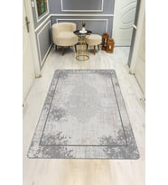 Modern Desenli Dijital Baskı Kaymaz Taban Halı H0731