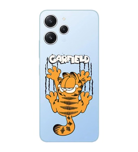 Xiaomi REDMI 12 Uyumlu Garfield Desenli Şeffaf Telefon Kılıfı