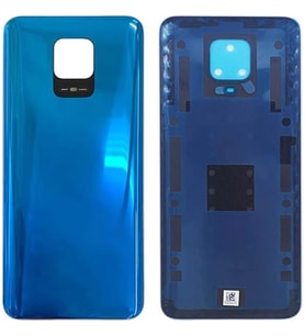 Redmi Note 9s Note 9 Pro Arka Kapak Batarya Kapağı (Cam) Koyu Mavi