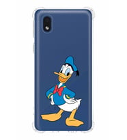 Samsung Galaxy A01 Core  Köşe Korumalı Antişok Kapak Donald Duck Tasarımlı Şeffaf  Kılıf