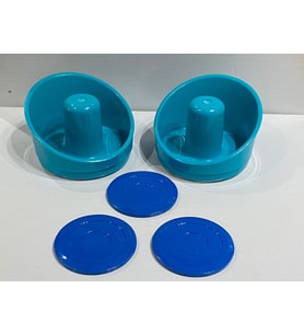 Air Hockey Tokaç 2 Adet + Disk 3 Adet Set Havalı Hokey Yedek Parça
