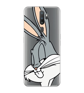 Oppo A5 2020 / A9 2020 Uyumlu Bugs Bunny Desenli Şeffaf Telefon Kılıfı