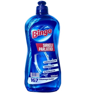 Bingo Sıvı Dynamic Bulaşık Makine Parlatıcısı Sirkeli 500ml.