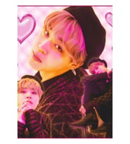 Jimin - Bratz Pembe Estetik Tablo Ahşap Poster Dekoratif Kod1433