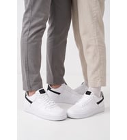 Aeterna Premium Unisex Sneaker - Dayanıklı Taban Rahat Beyaz Ayakkabı