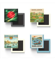 Buzdolap Magnetleri - Bangladeş Dakka - Bangladesh - 4'lü Set Magneti