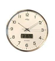 Enarose A523248-1 Duvar Saati – 36 cm Fosforlu ve Bombe Cam