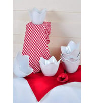 Beyaz Zambak Çerezlik/Sosluk 12 Cm 6 Adet