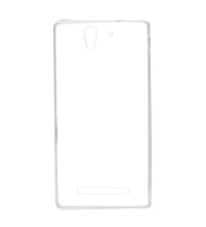 Sony Xperia C3 Kılıf Zore Şeffaf İnce ve Esnek Süper Silikon (Renksiz)