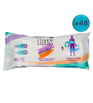 Lüx Hasta Vücut Temizleme Islak Mendil Havlu 50 Yaprak XL (48 Li Set)