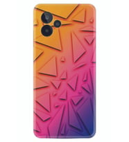 General Mobile GM 24 Pro Kılıf Silikon Desen Özel Seri Üçgenler 1635