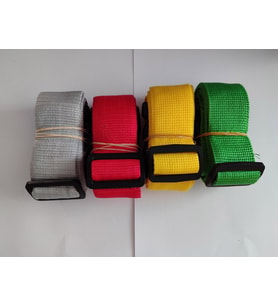 Gri, Kırmızı, Sarı Ve Yeşil Renk Valiz Kemeri 4 Cm toplam 4 Adet