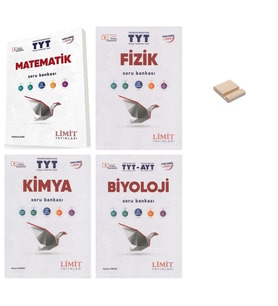 Limit TYT Matematik Fizik Kimya ve Biyoloji 4lü Set + Telefon Standı