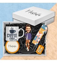 Motto Gift Erkeklere Özel Tasarım Karikatür Biblolu Hediye Kutusu 113007