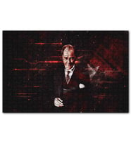 Cakapuzzle Atatürk ve Türk Bayrağı Hologram Arka Plan  Puzzle Yapboz MDF (Ahşap) (120 Parça)