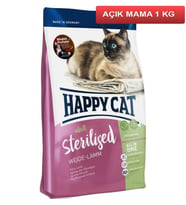 Happy Cat Sterilised Kuzu Etli Kısır Kedi Maması 1 Kg AÇIK