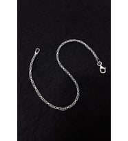 925 Kral Zincir Bileklik 2 Mm 22 Cm (Gümüş)