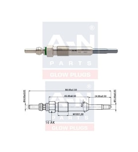 KIZDIRMA BUJISI ECO 11V VOLVO S 40 1.9 DI 7700111323 GN018 0100226373 GLP224 0250212009 DP4 Y732J B1