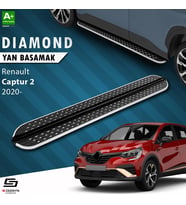 S-Dizayn Renault Captur 2 Diamond Krom Yan Basamak 183 Cm 2020 Üzeri