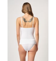 BEYAZ MI Emay 5038 İp Askılı Fantazi Atlet Korse
