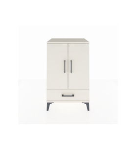 Hyperion Komodin 3 Raflı Tek Çekmeceli 2 Kapaklı 60x44x96 Aytaşı-Aytaşı