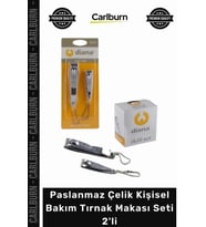 Özel Üretim Profesyonel Paslanmaz Çelik Manikür Pedikür Kişisel Bakım Tırnak Makası Seti 2'li