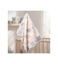 %100 PAMUKLU KEDİCİK DESENLİ KIŞLIK BATTANİYE 12 Ay Uni 90X120