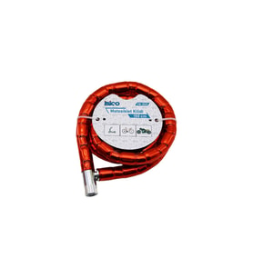 Kırmızı Motor Bisiklet Kilidi 22 mm x 150 cm