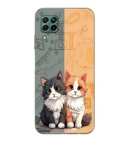 Huawei P40 Lite Uyumlu Baskılı Yumuşak Silikon Şeffaf Telefon Kılıfı