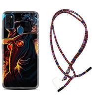 Samsung M21 M22 M23 M30 M31S M32 Kılıf Boyun Asklı Rasta Silikon Karga 1616