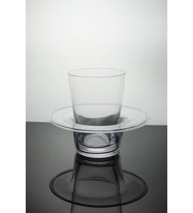 Paşabahçe El İmalatı Kristal Tabağı Geçmeli Çay Bardağı 1 Adet  91227